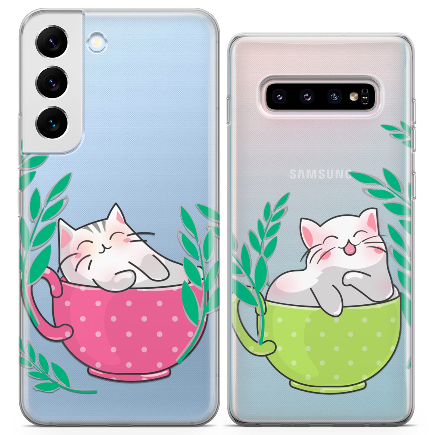 Cavka iPhone Couple Cases Cute Cats