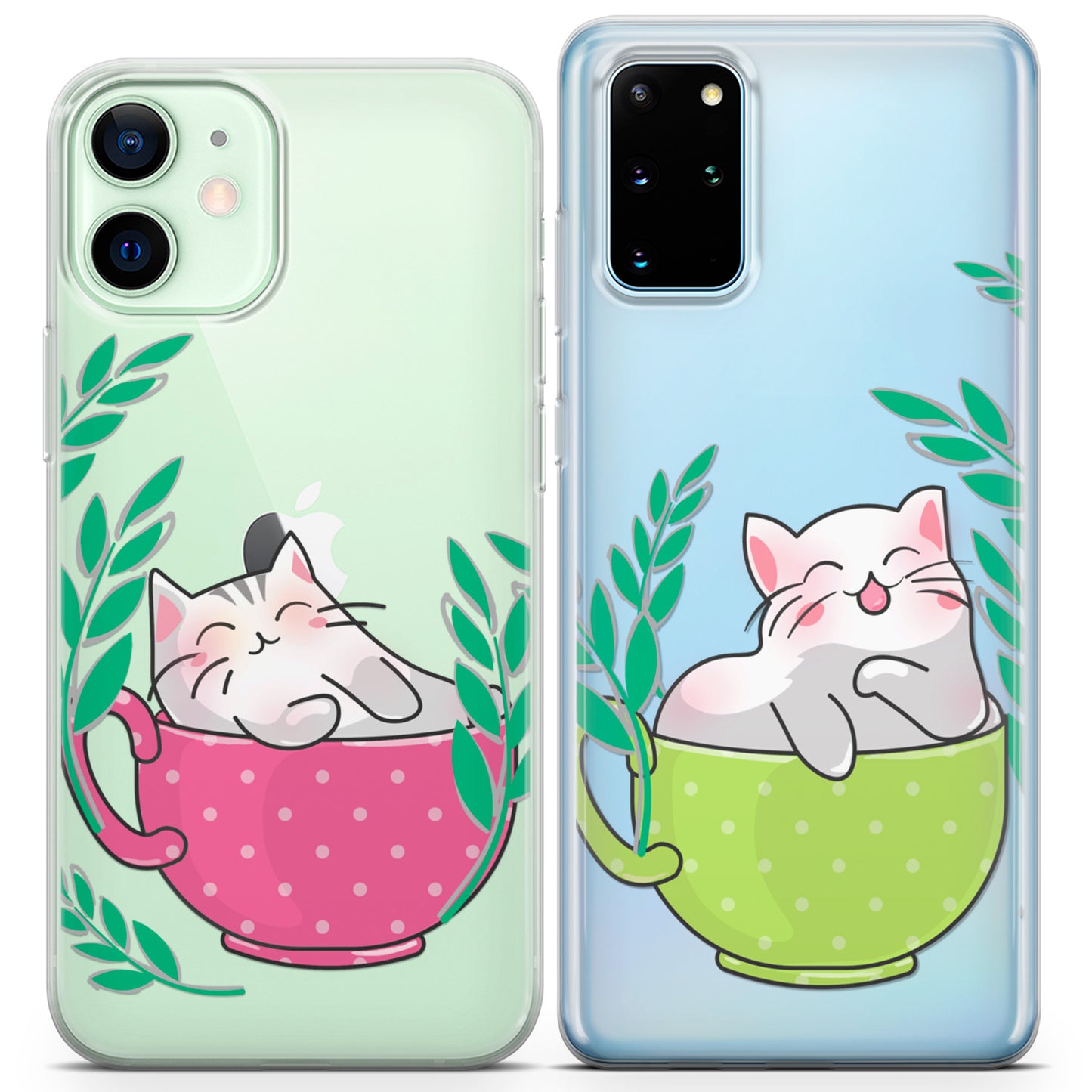 Cavka iPhone Couple Cases Cute Cats