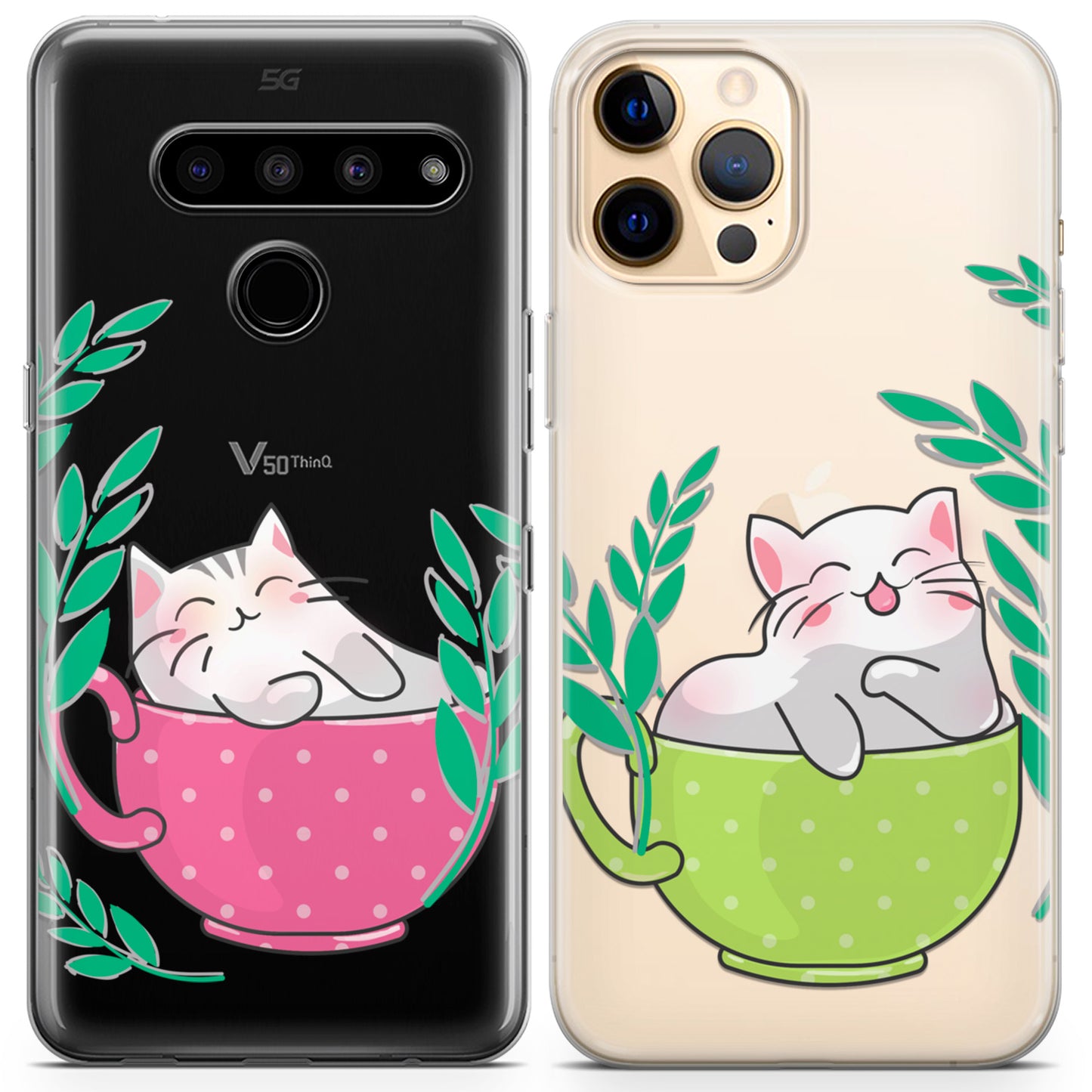 Cavka iPhone Couple Cases Cute Cats