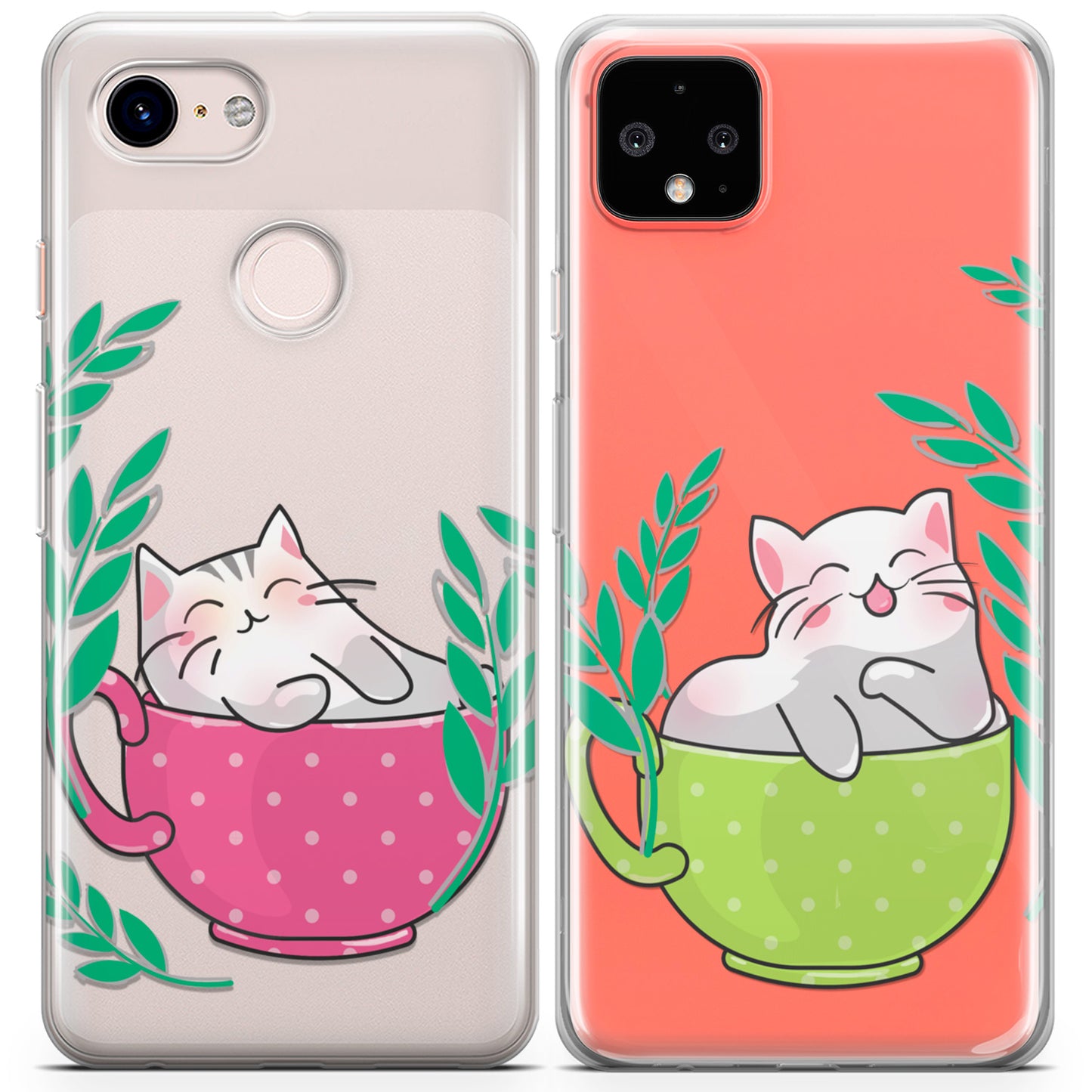 Cavka iPhone Couple Cases Cute Cats