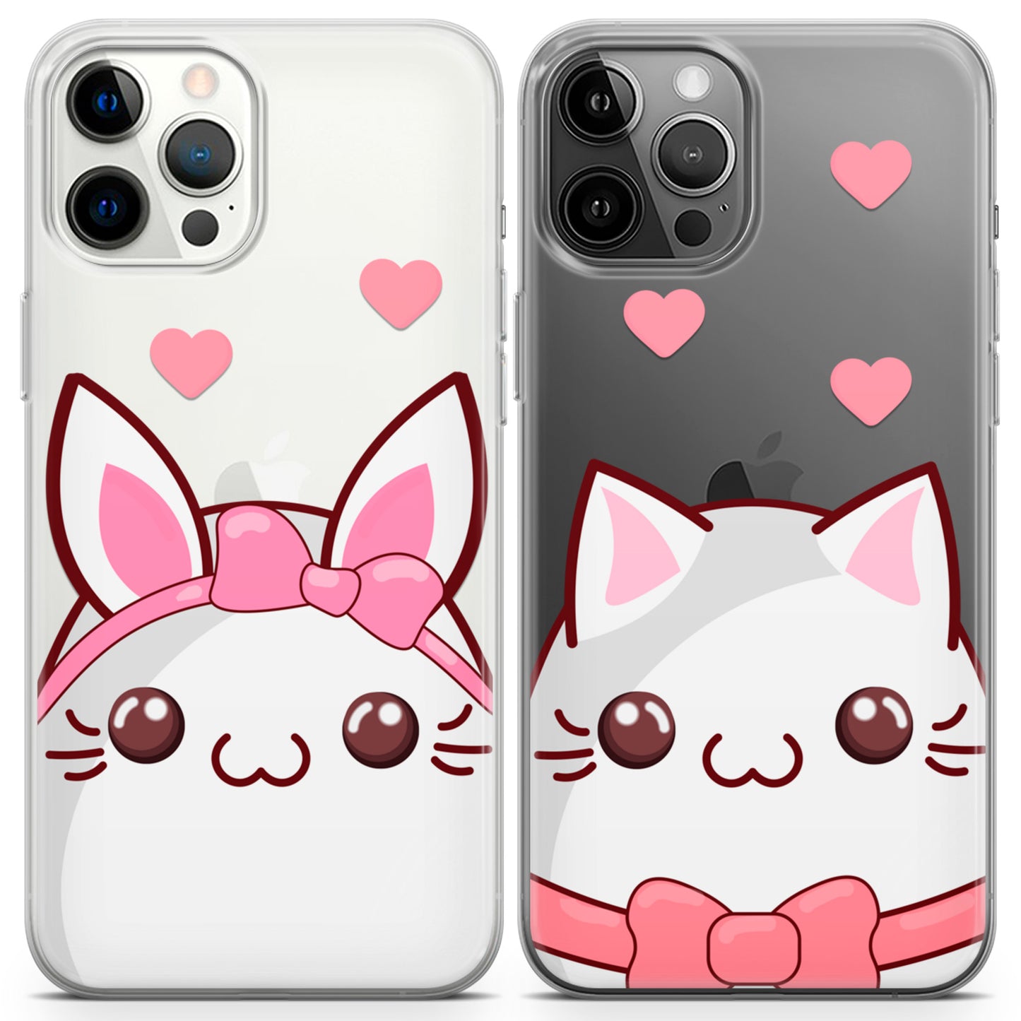 Cavka iPhone Couple Cases Kitty and Bunny