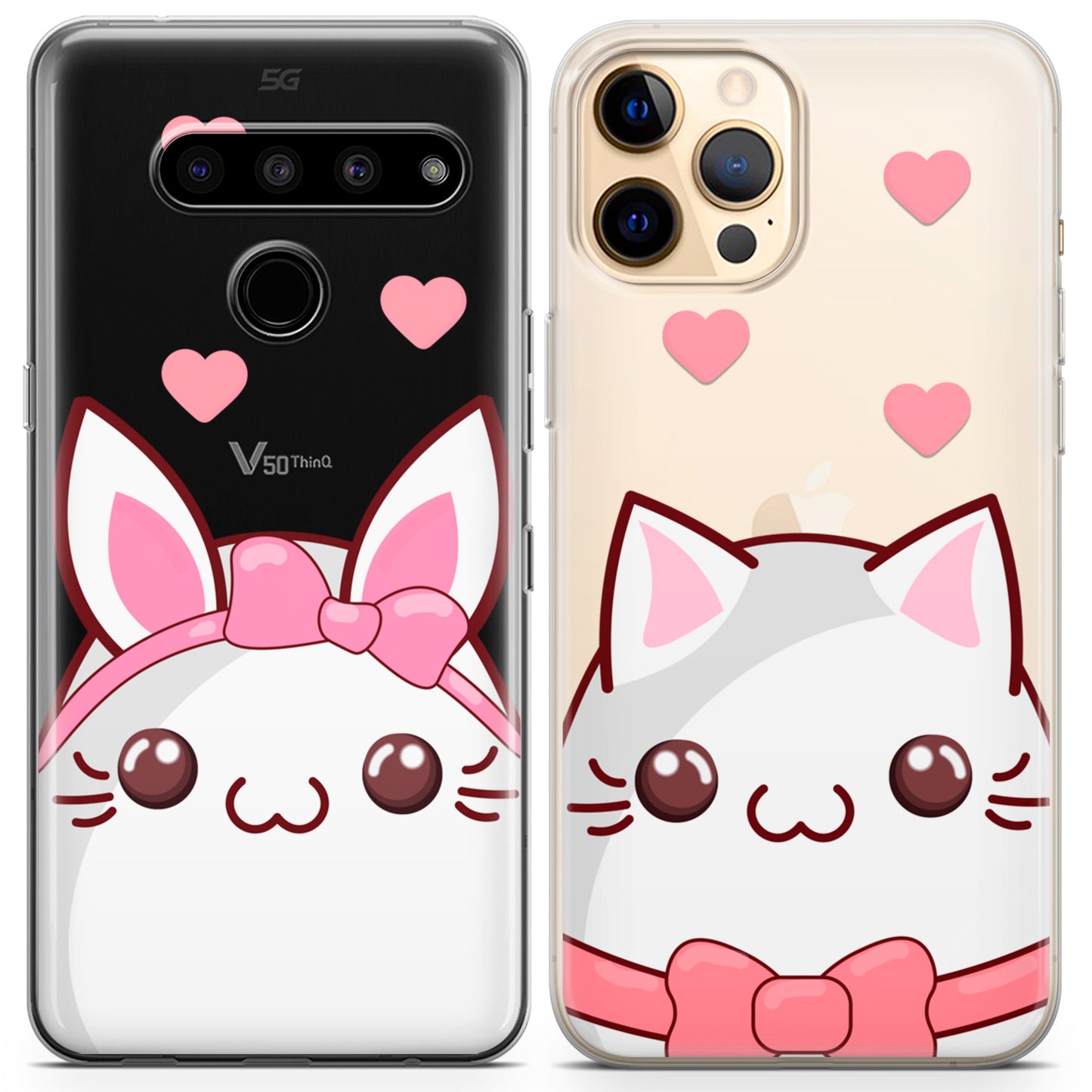 Cavka iPhone Couple Cases Kitty and Bunny