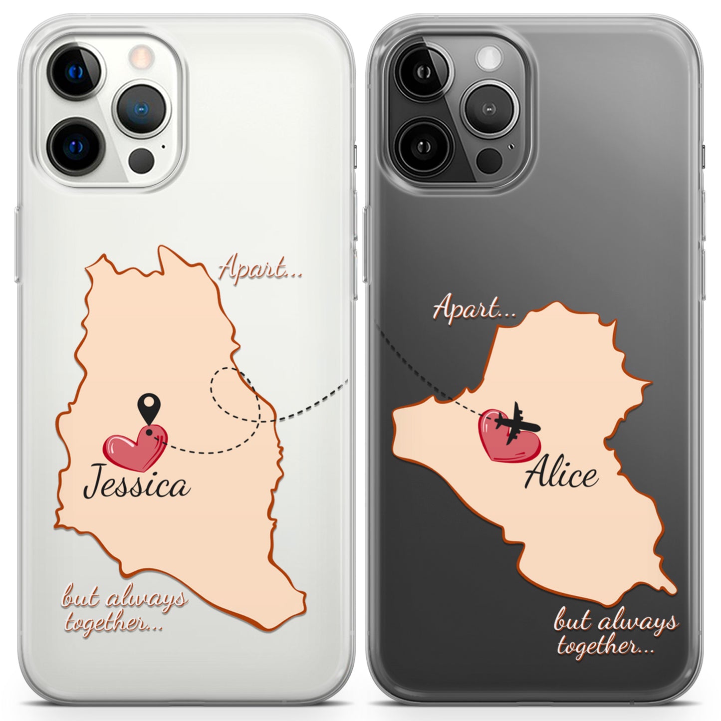 Cavka iPhone Couple Cases Apart but Always Together