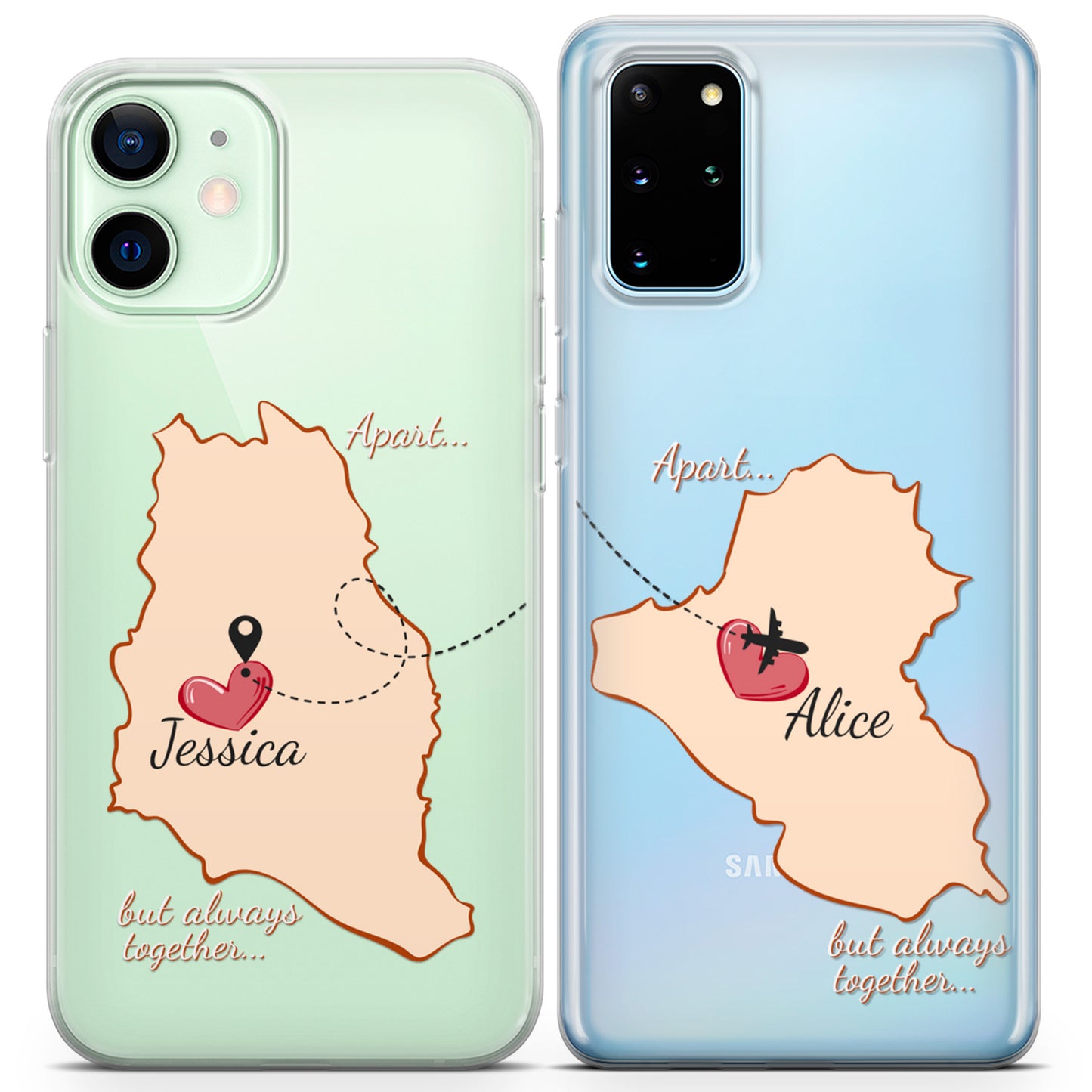 Cavka iPhone Couple Cases Apart but Always Together