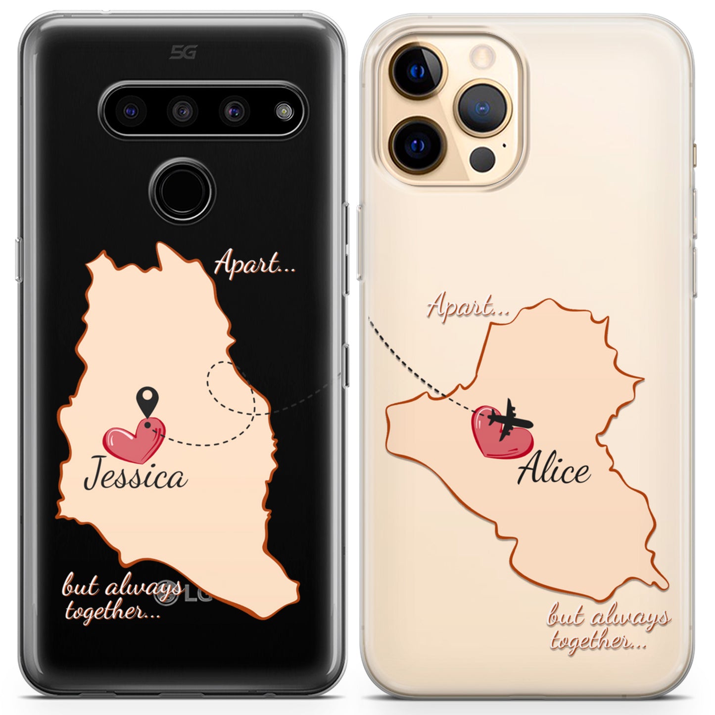 Cavka iPhone Couple Cases Apart but Always Together