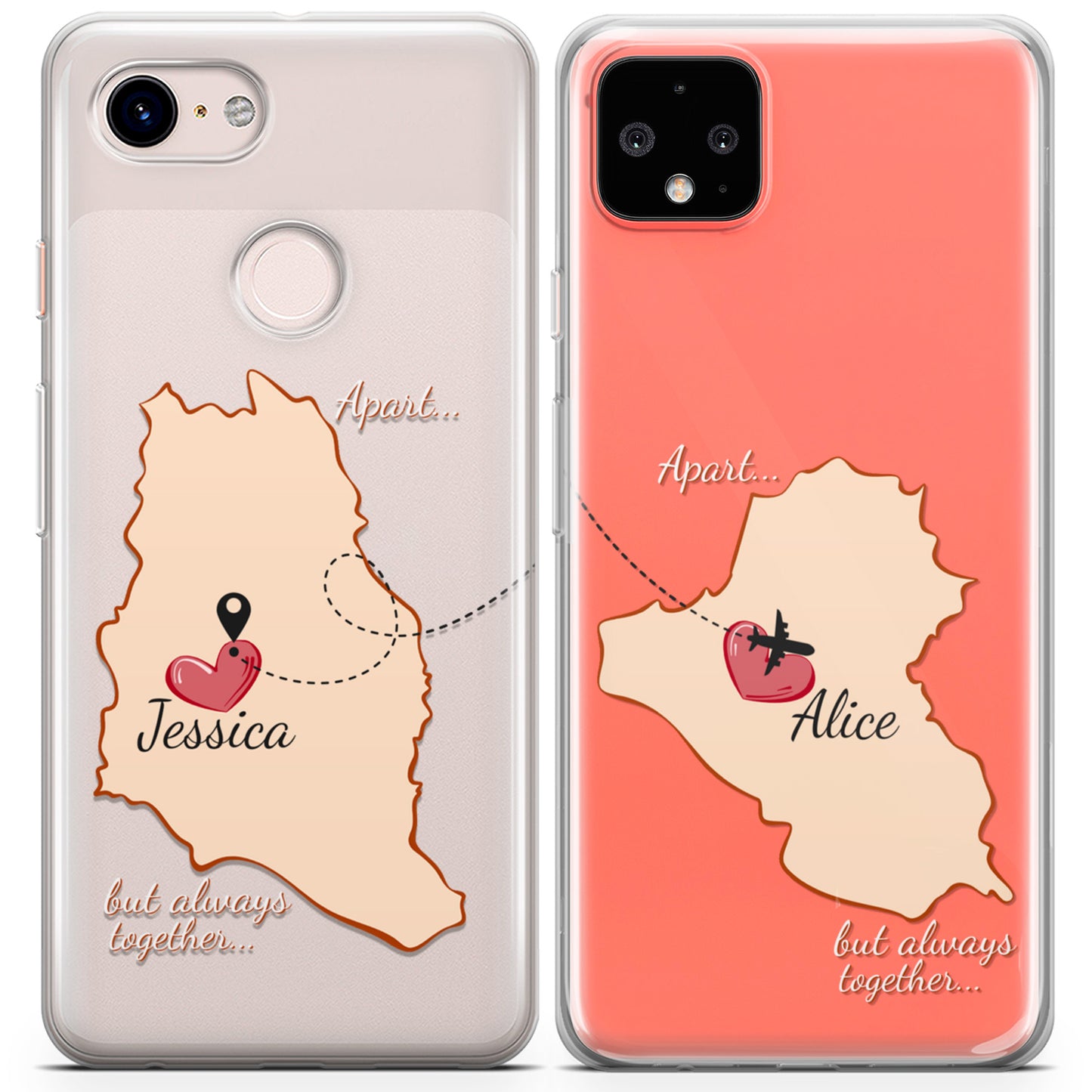 Cavka iPhone Couple Cases Apart but Always Together