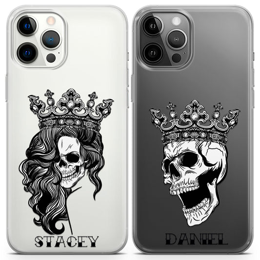 Cavka iPhone Couple Cases Skull King and Queen