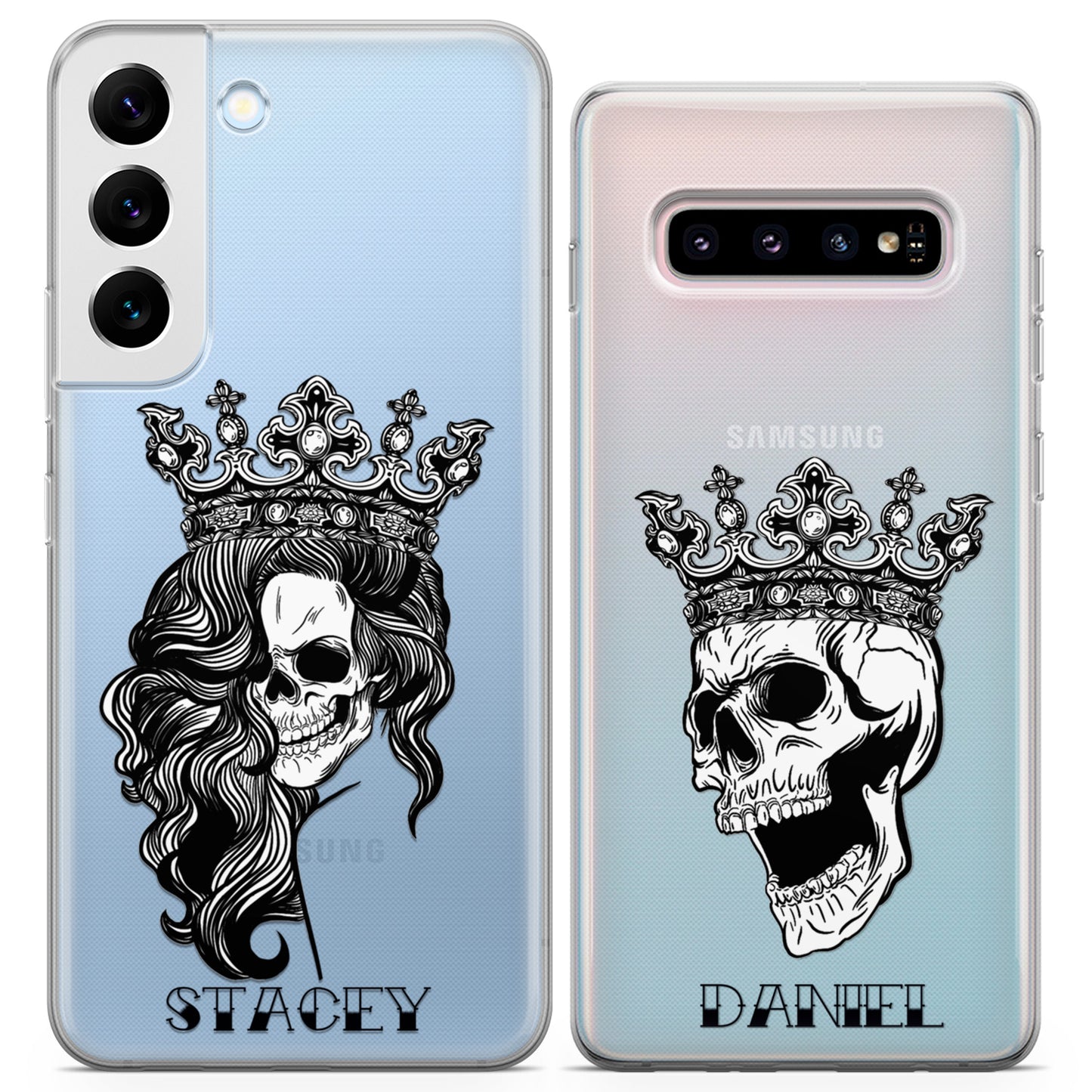 Cavka iPhone Couple Cases Skull King and Queen