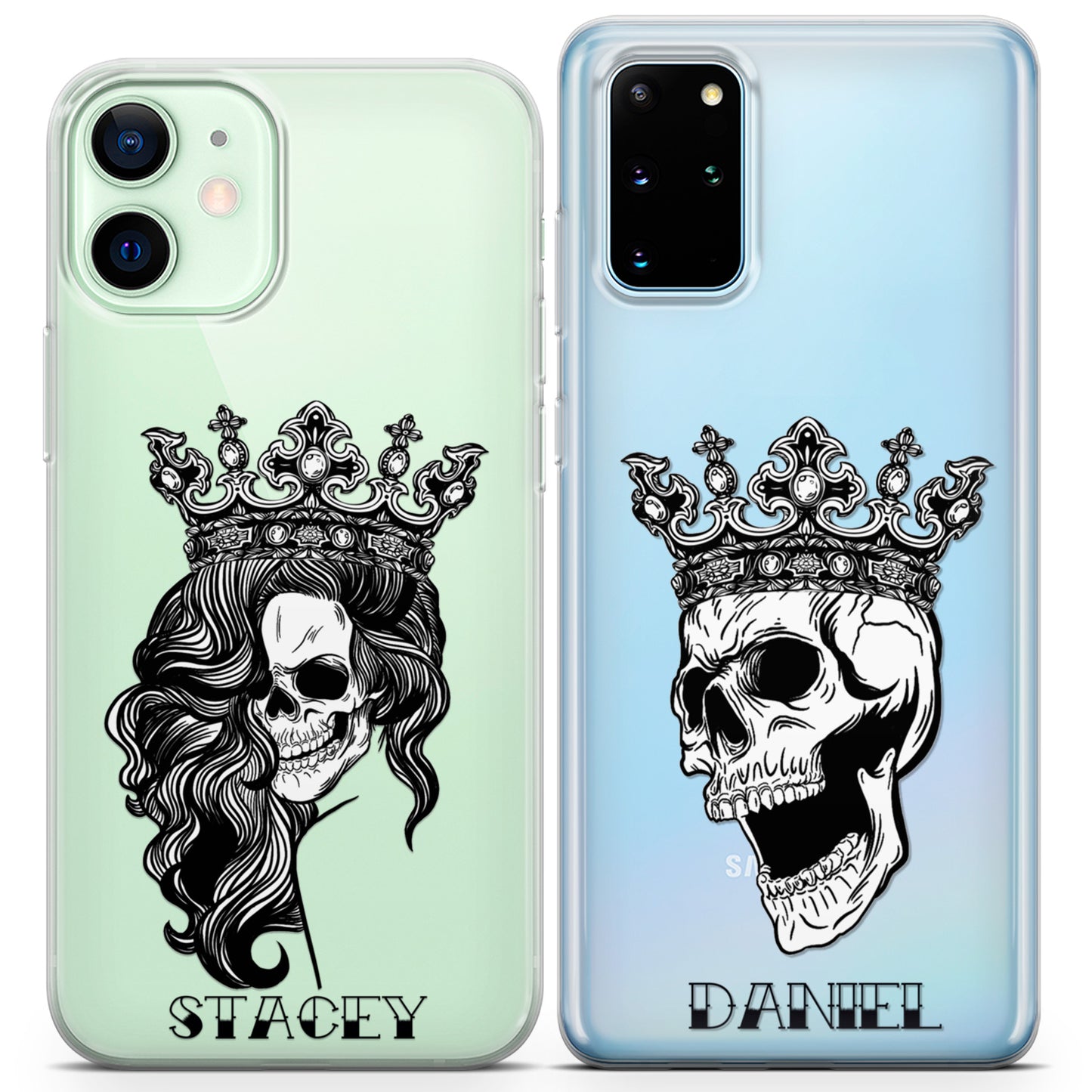 Cavka iPhone Couple Cases Skull King and Queen