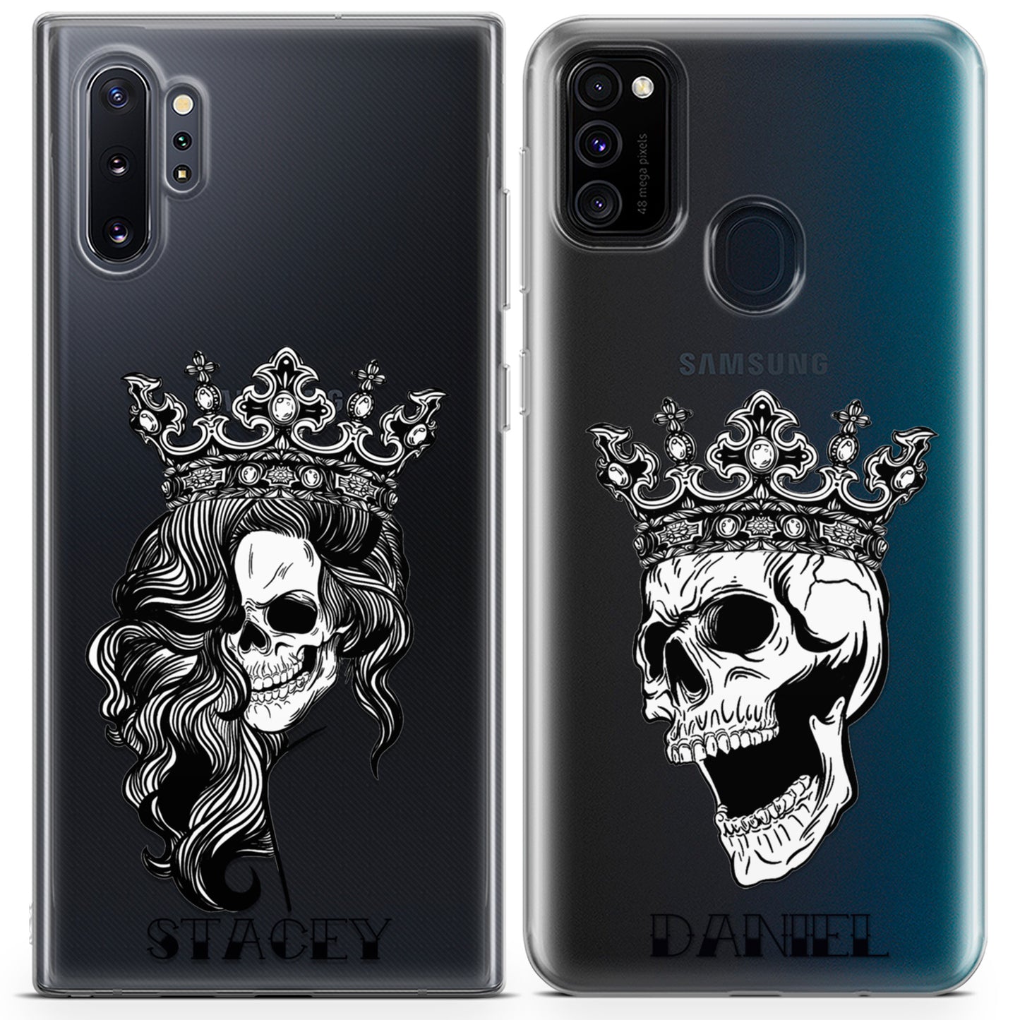 Cavka iPhone Couple Cases Skull King and Queen