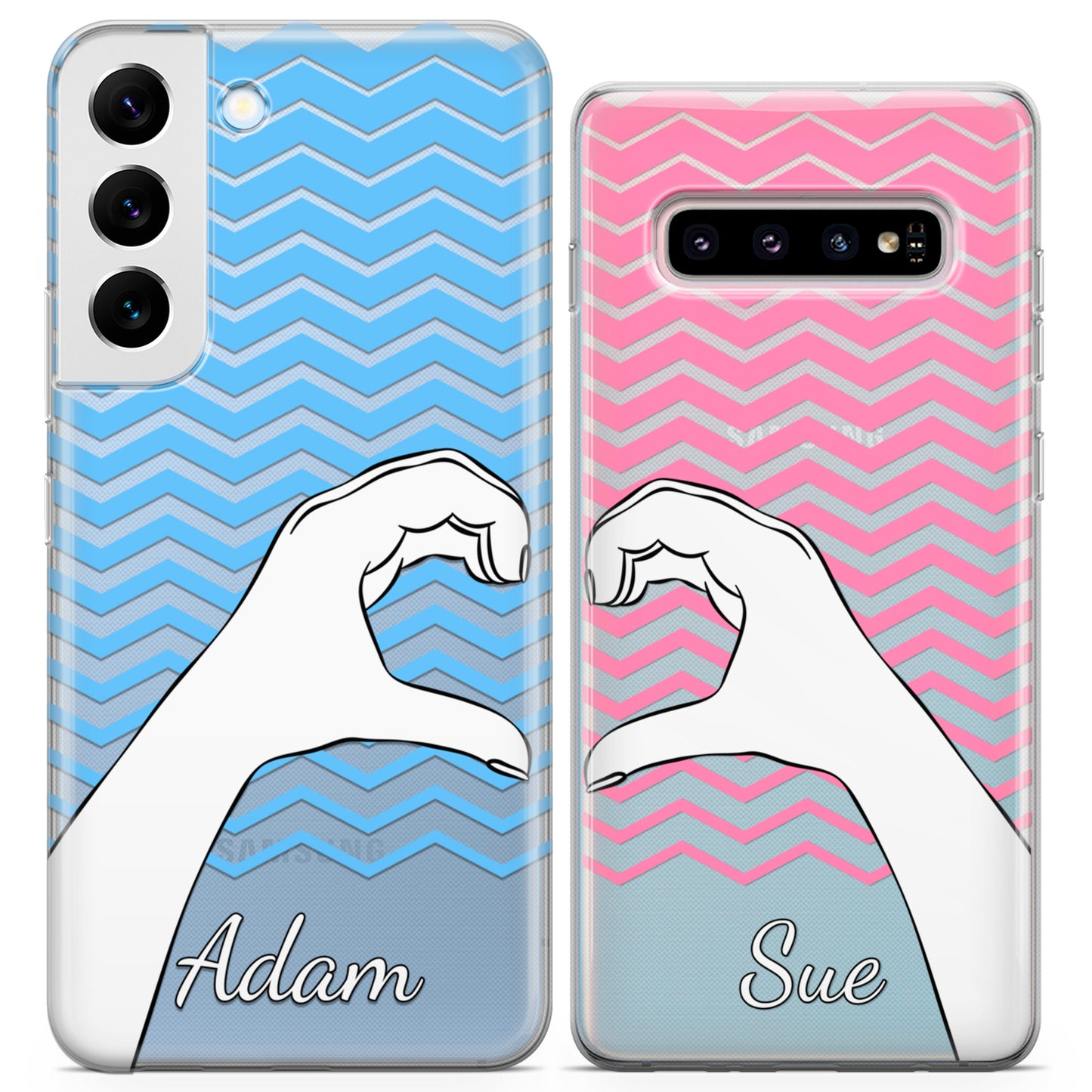 Cavka iPhone Couple Cases Heart Halves Hands