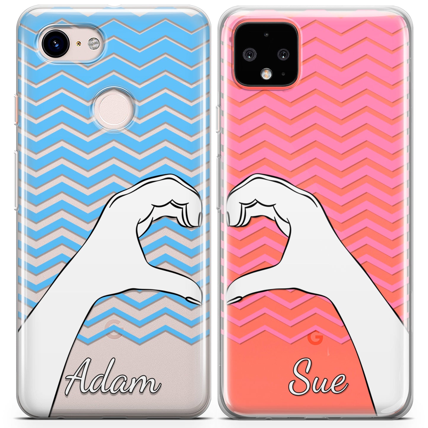 Cavka iPhone Couple Cases Heart Halves Hands