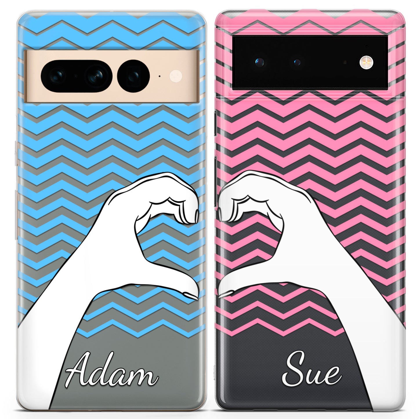 Cavka iPhone Couple Cases Heart Halves Hands