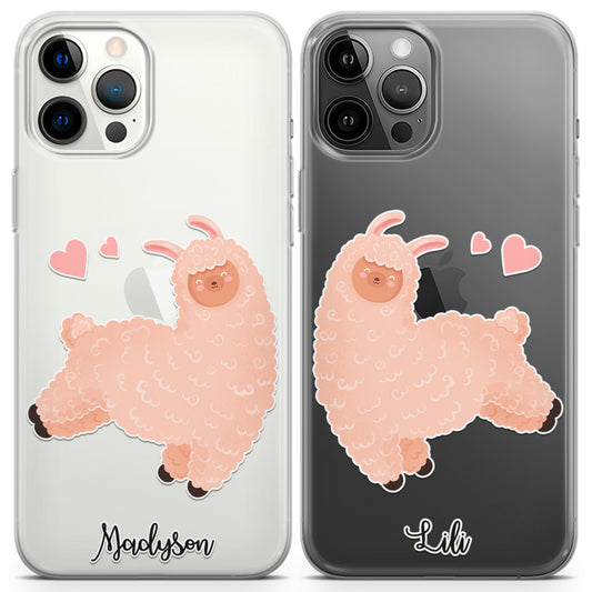 Cavka iPhone Couple Cases Jumping Llamas