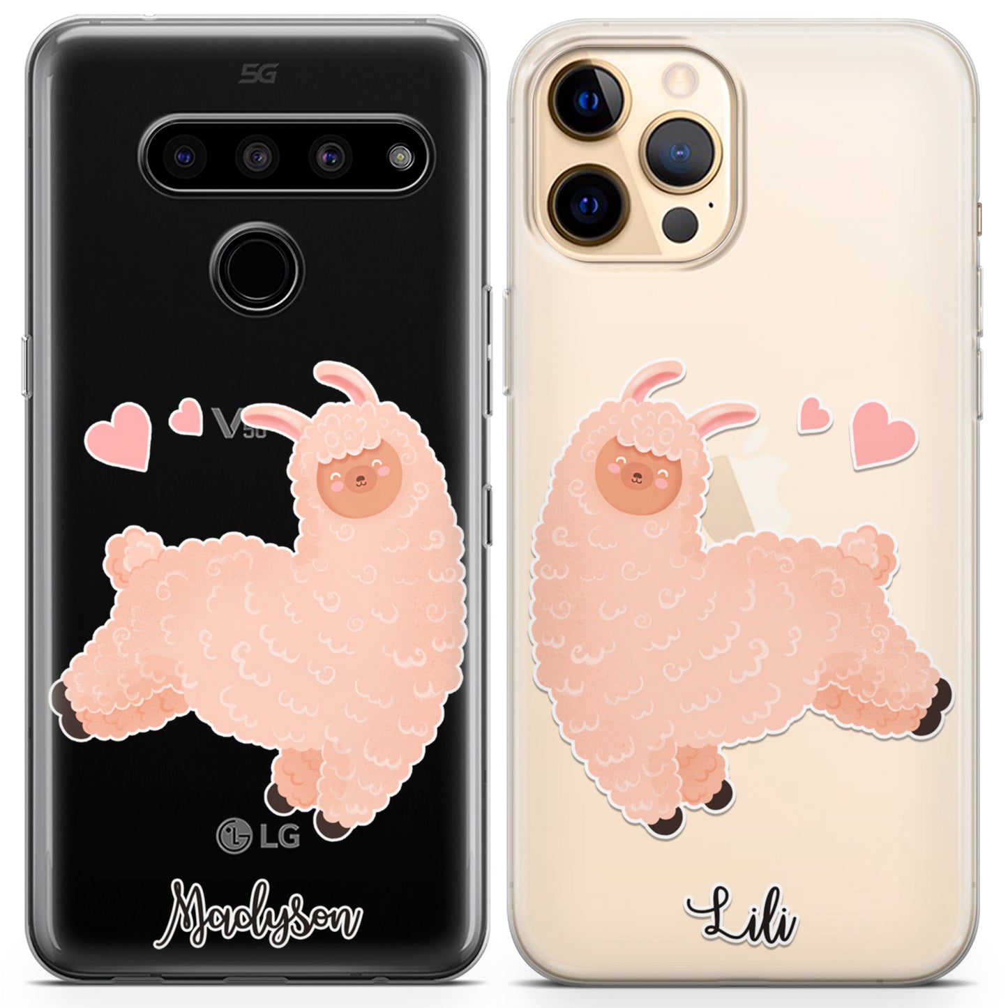 Cavka iPhone Couple Cases Jumping Llamas