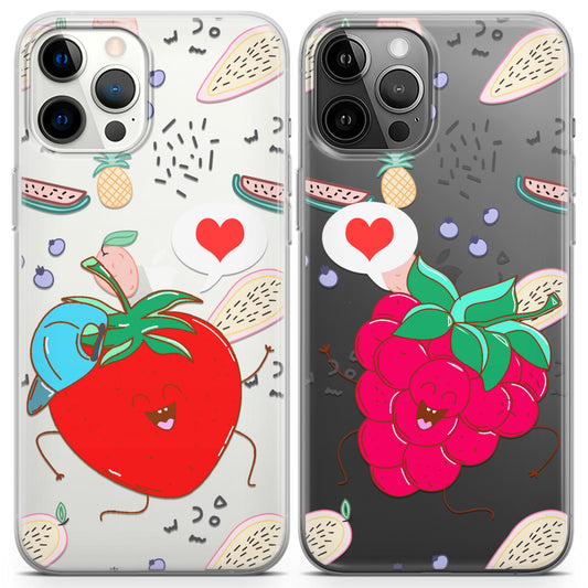 Cavka iPhone Couple Cases Sweet Berries