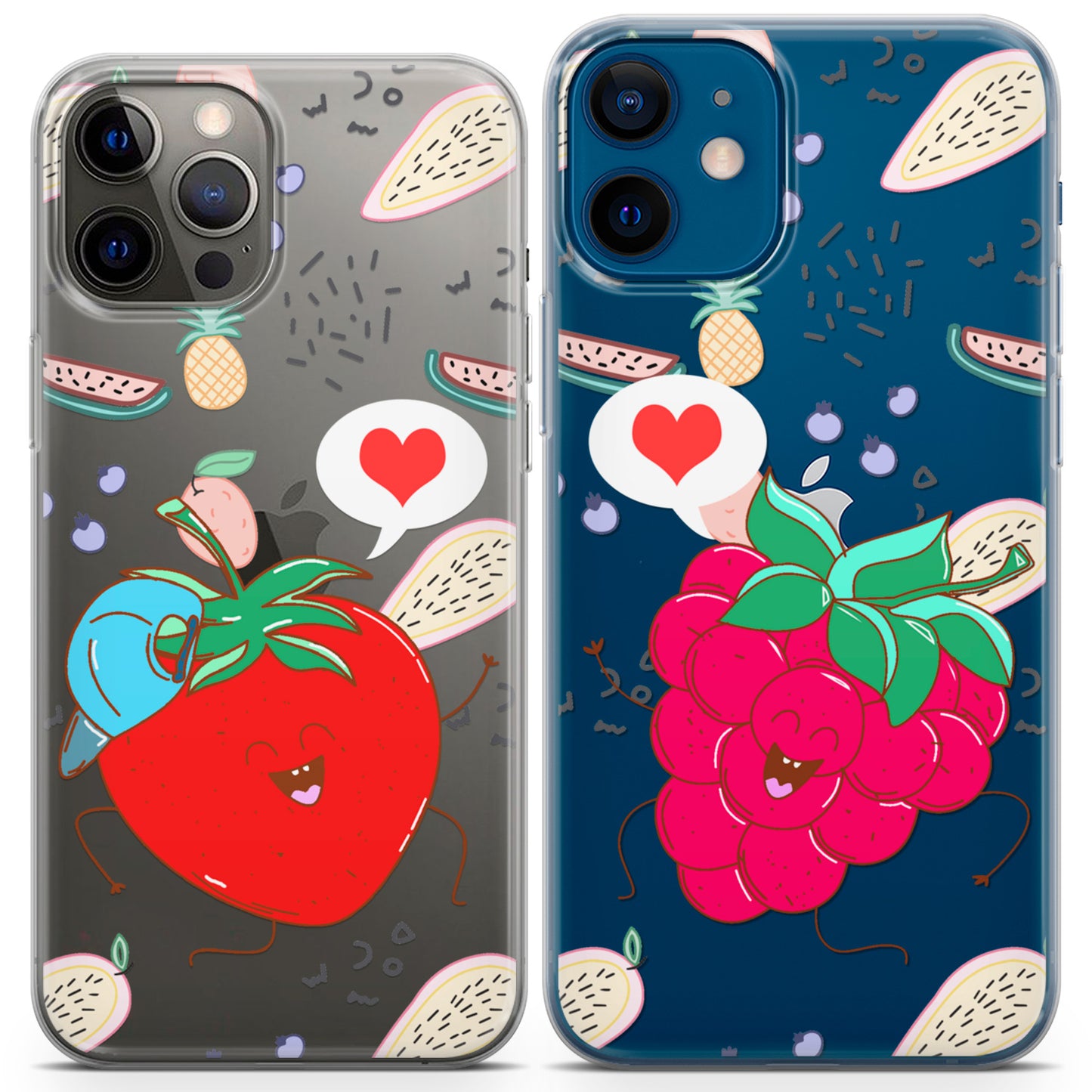 Cavka iPhone Couple Cases Sweet Berries