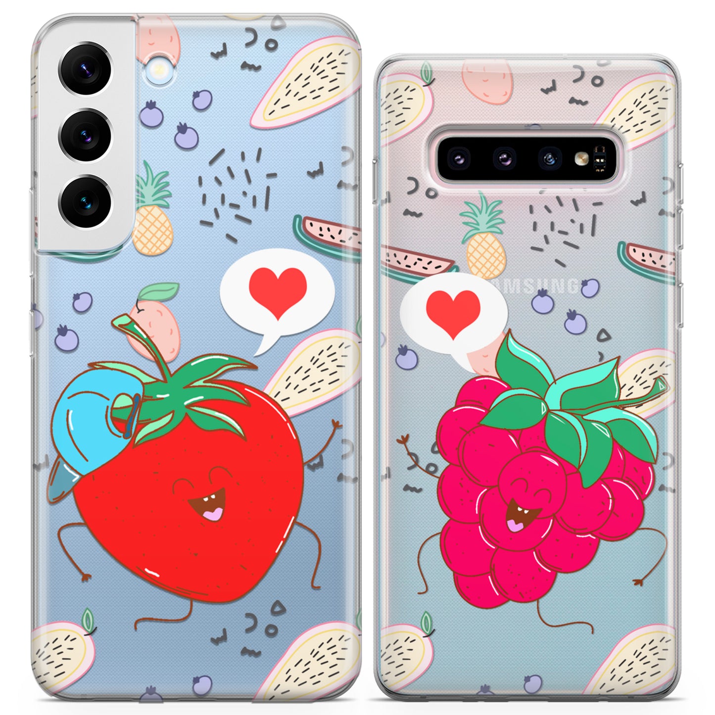 Cavka iPhone Couple Cases Sweet Berries