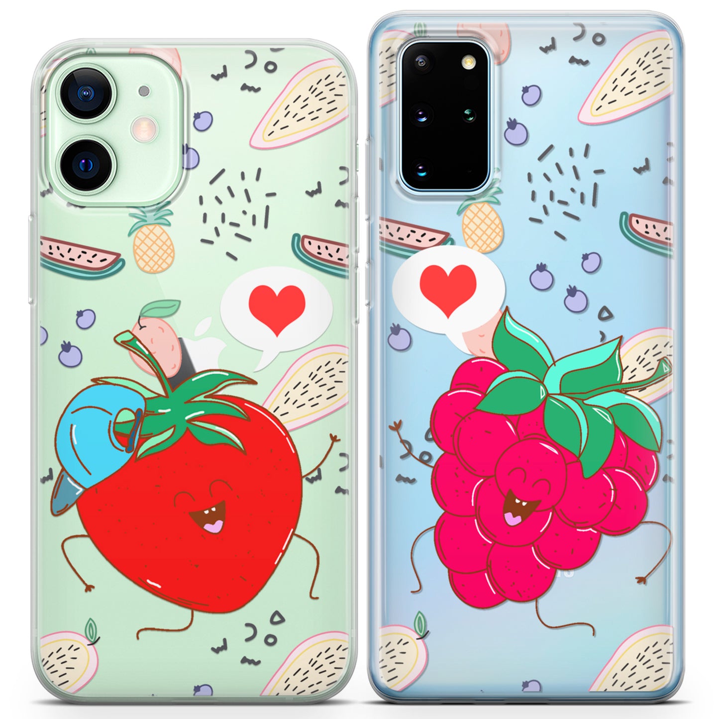 Cavka iPhone Couple Cases Sweet Berries