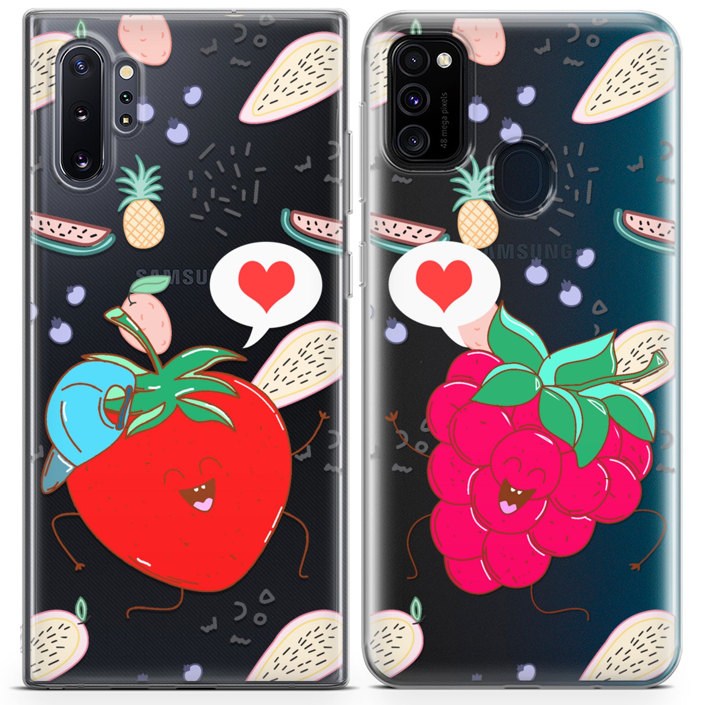 Cavka iPhone Couple Cases Sweet Berries