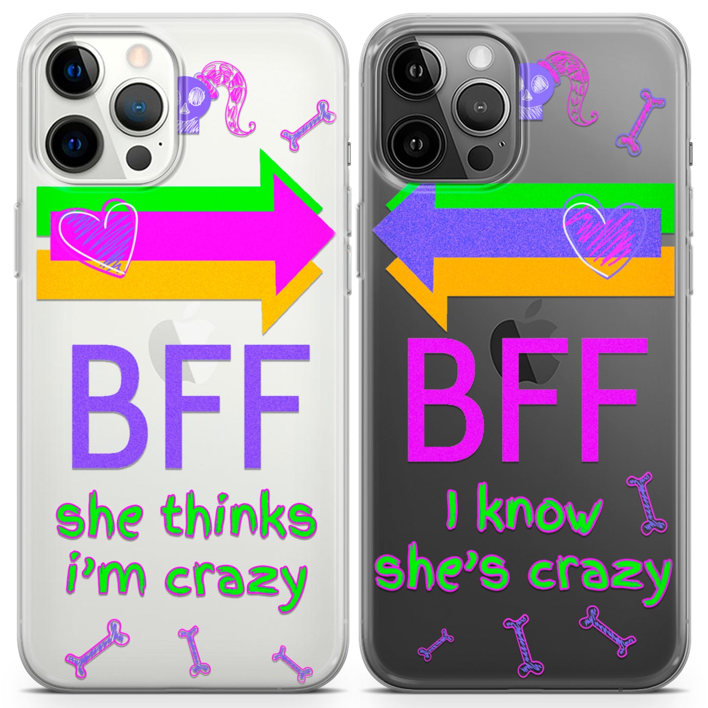 Cavka iPhone Couple Cases Crazy BFFs