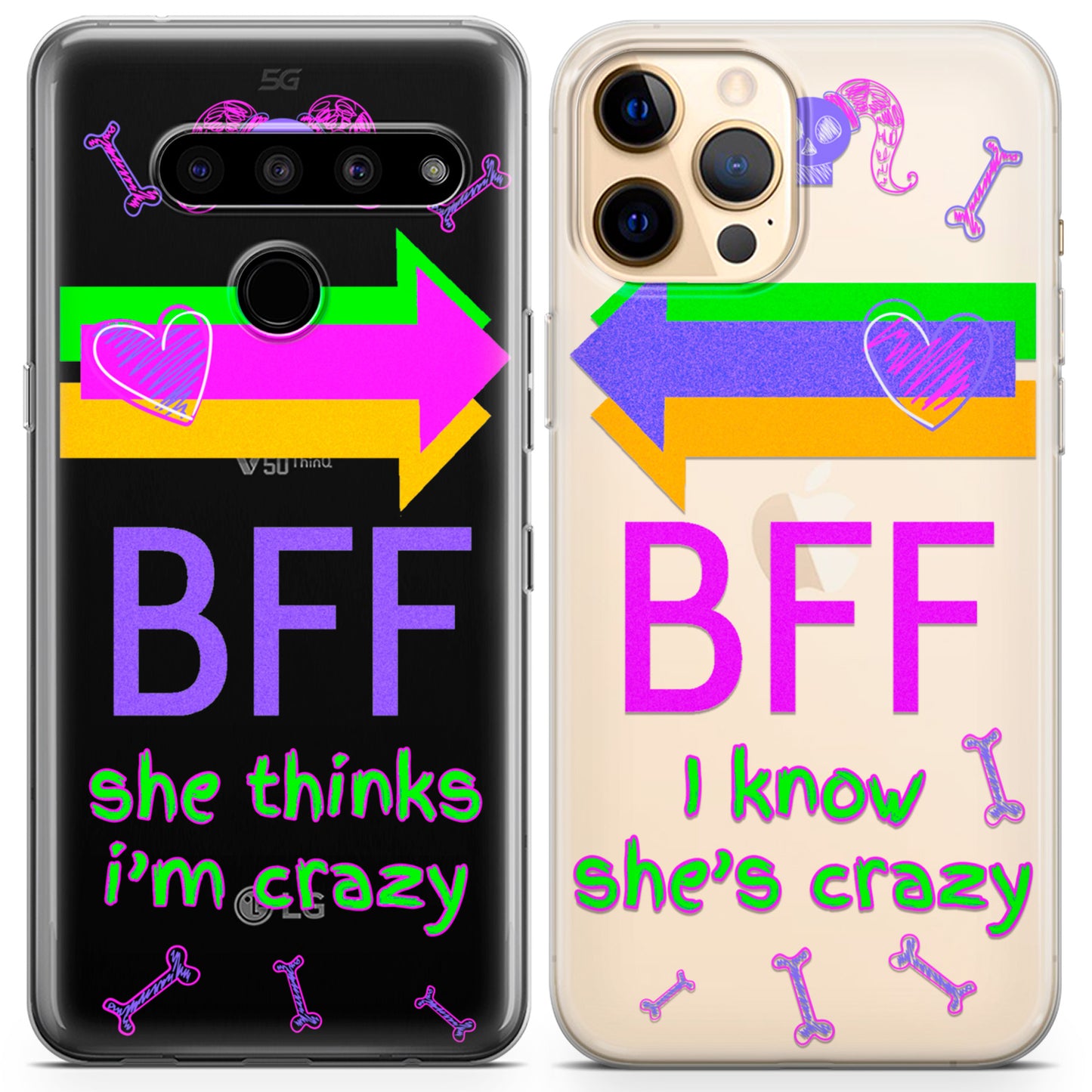 Cavka iPhone Couple Cases Crazy BFFs