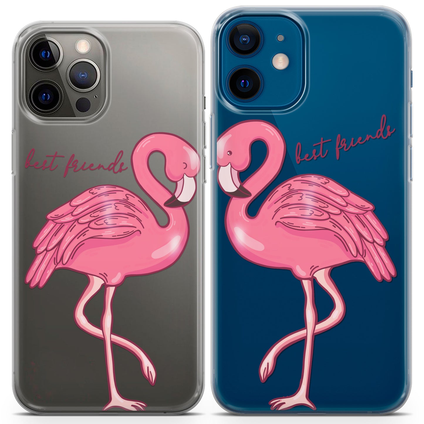 Cavka iPhone Couple Cases Flamingo Birds