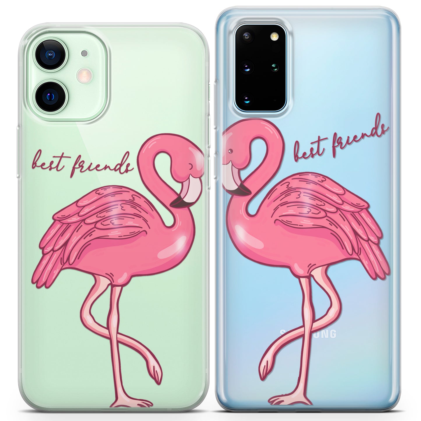 Cavka iPhone Couple Cases Flamingo Birds