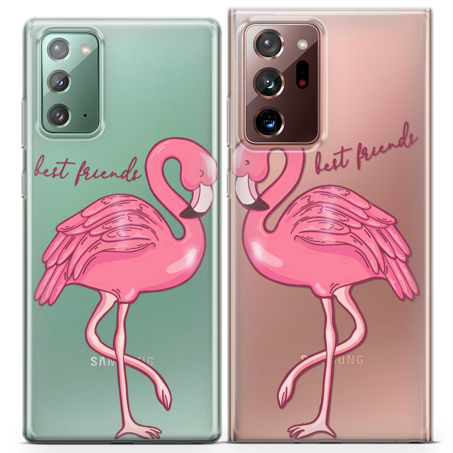 Cavka iPhone Couple Cases Flamingo Birds