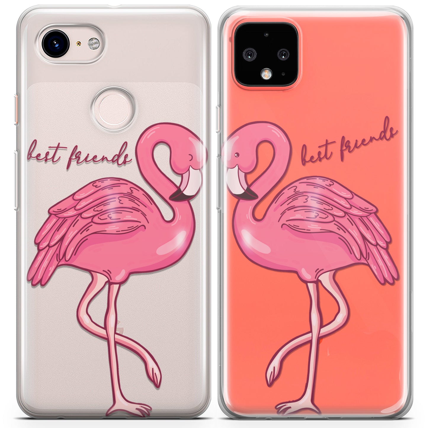 Cavka iPhone Couple Cases Flamingo Birds