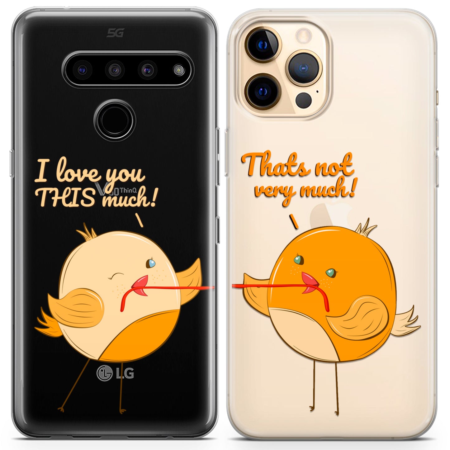 Cavka iPhone Couple Cases Funny Chicks