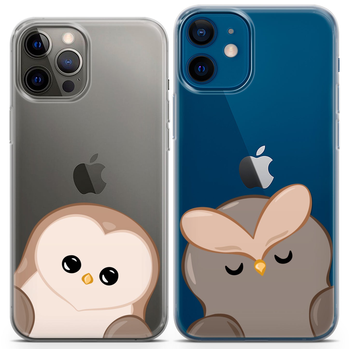 Cavka iPhone Couple Cases Forest Owls