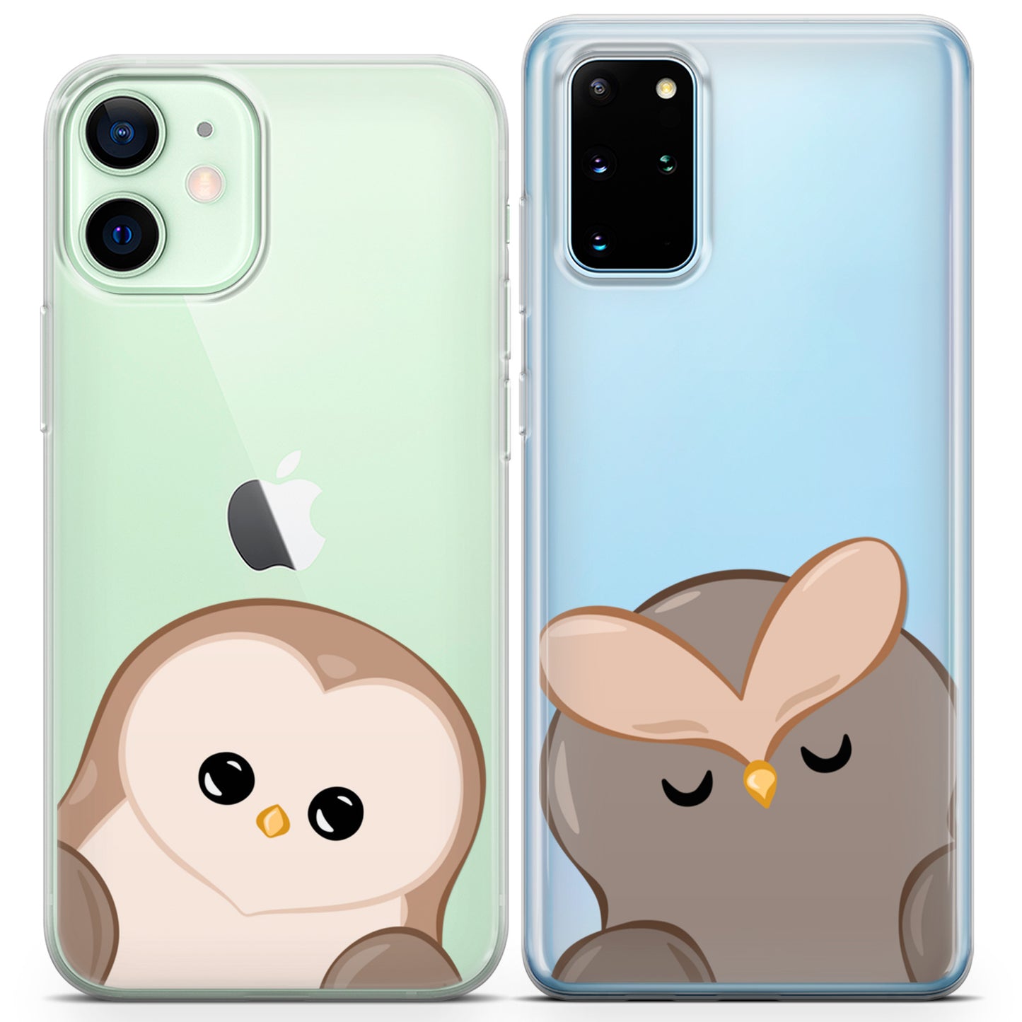 Cavka iPhone Couple Cases Forest Owls