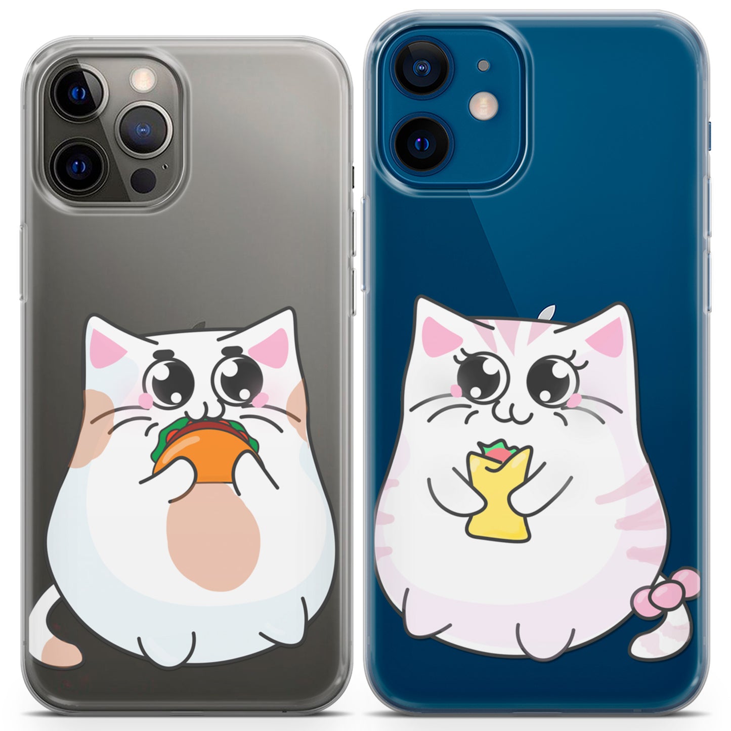 Cavka iPhone Couple Cases Chubby Cats