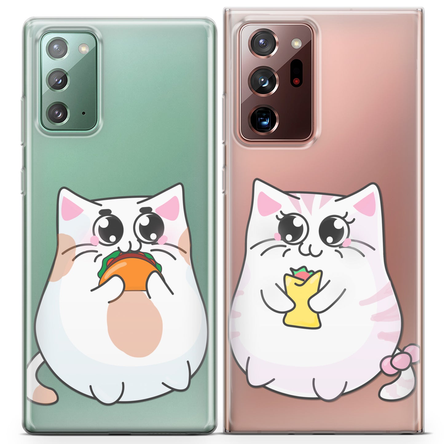 Cavka iPhone Couple Cases Chubby Cats