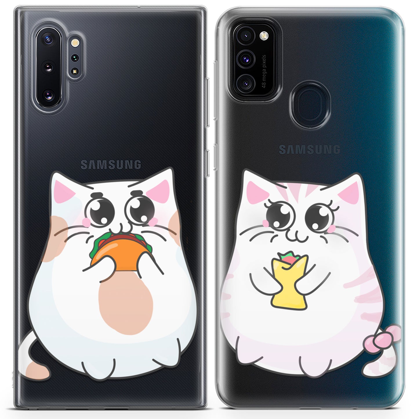 Cavka iPhone Couple Cases Chubby Cats