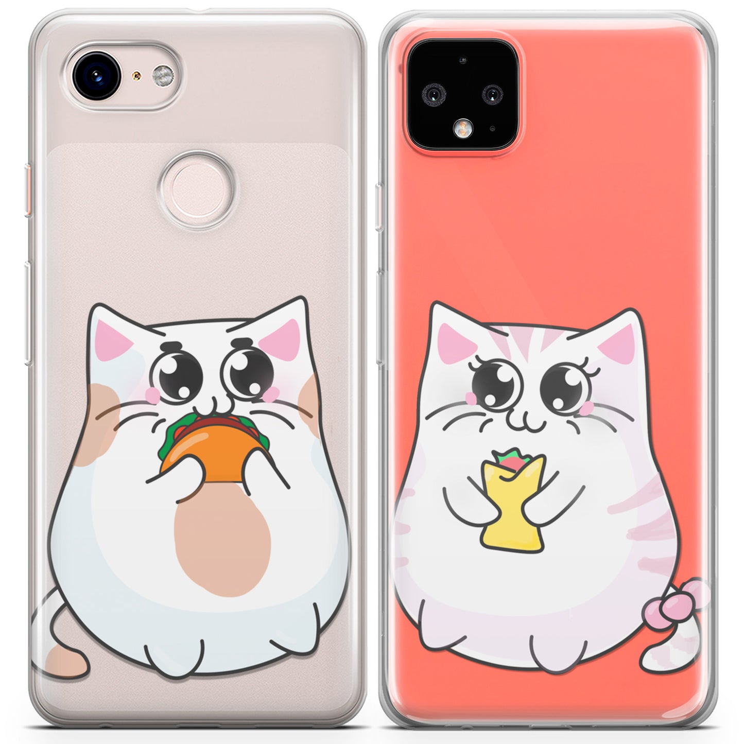 Cavka iPhone Couple Cases Chubby Cats