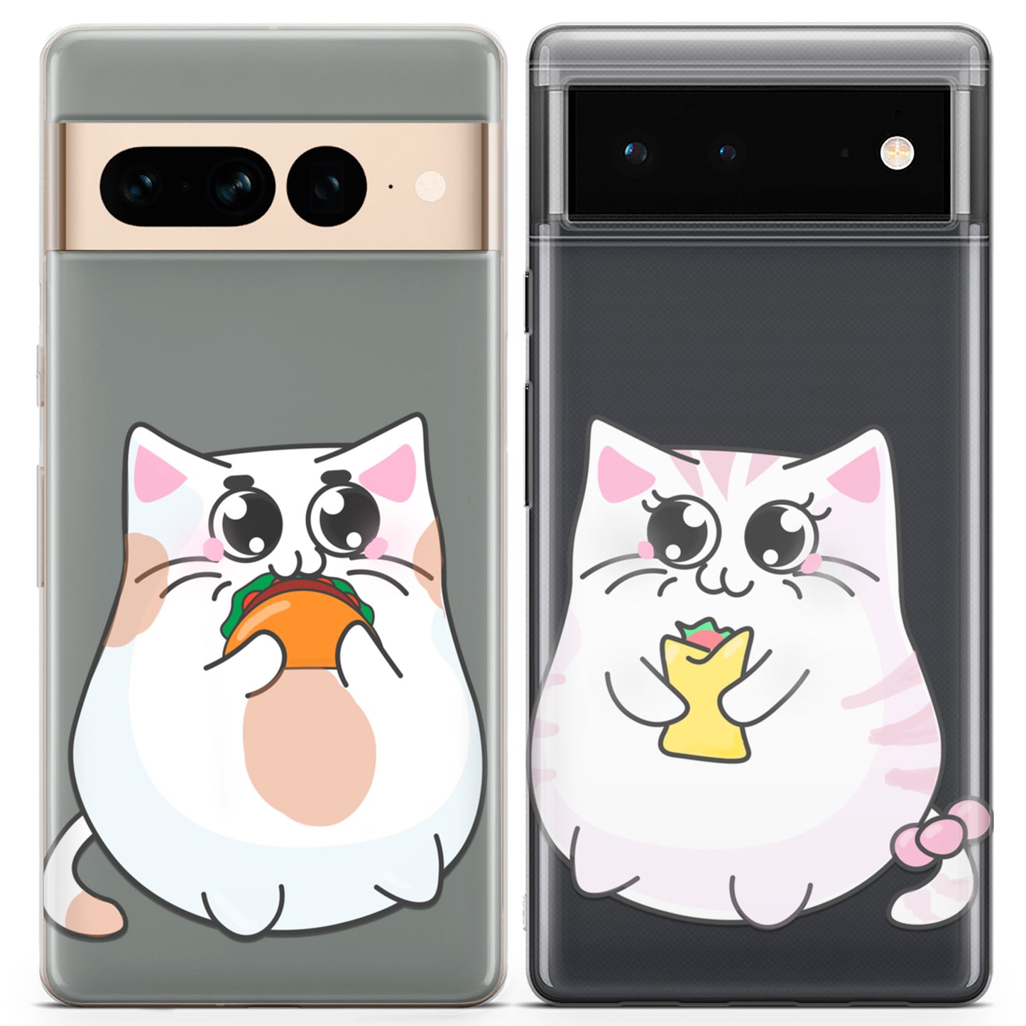 Cavka iPhone Couple Cases Chubby Cats