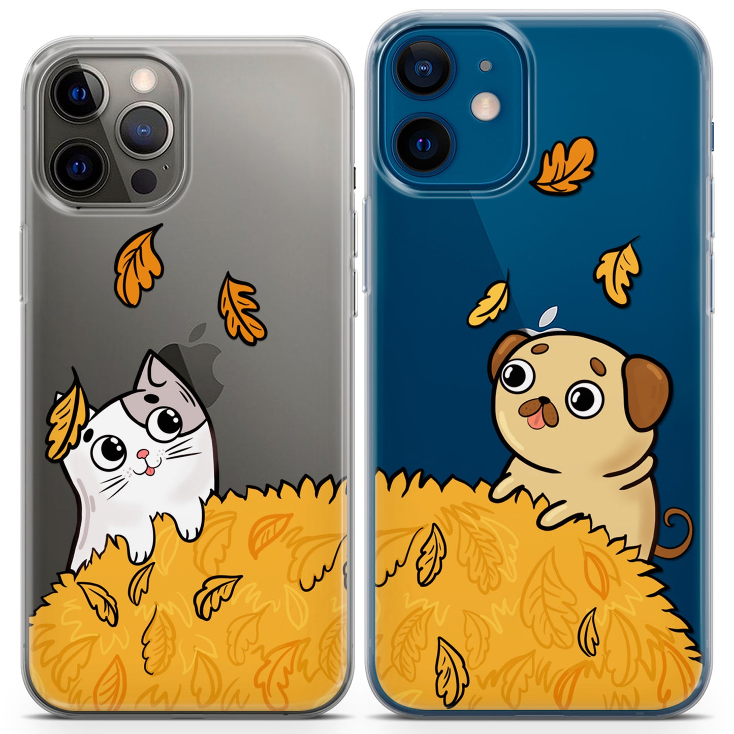 Cavka iPhone Couple Cases Autumn Pets