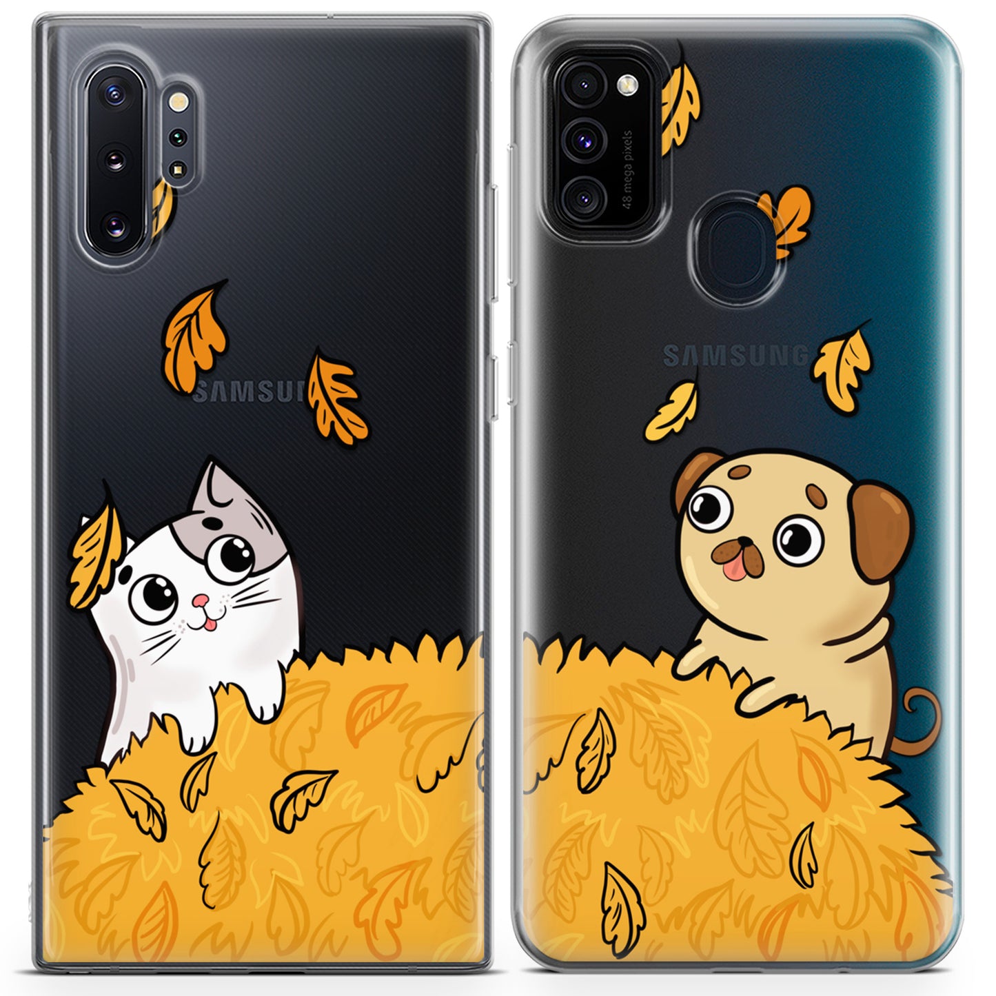 Cavka iPhone Couple Cases Autumn Pets