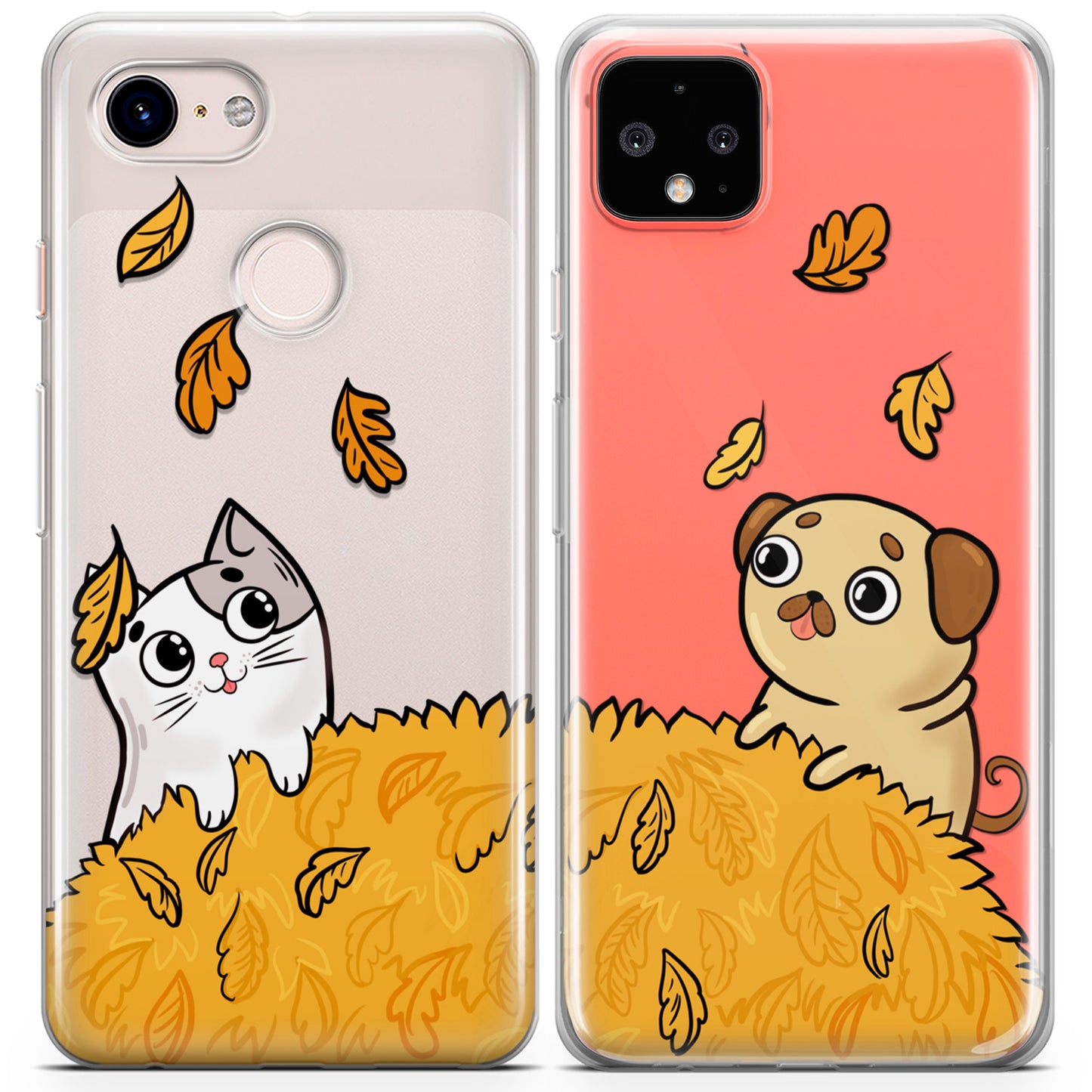 Cavka iPhone Couple Cases Autumn Pets