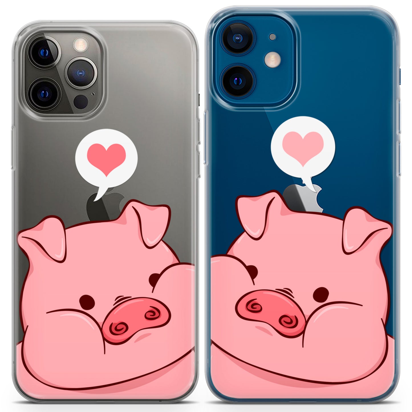 Cavka iPhone Couple Cases Chubby Piglets Cheeks