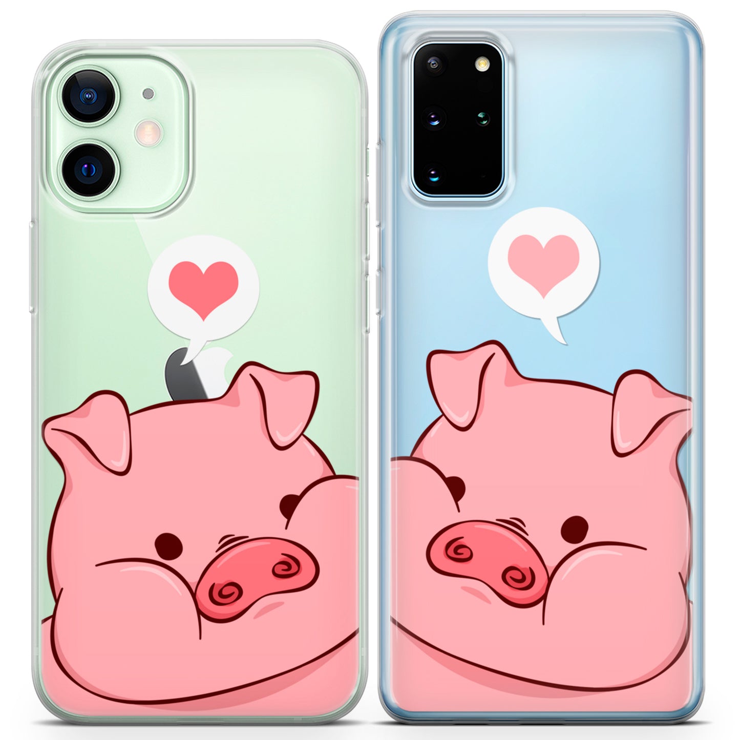 Cavka iPhone Couple Cases Chubby Piglets Cheeks