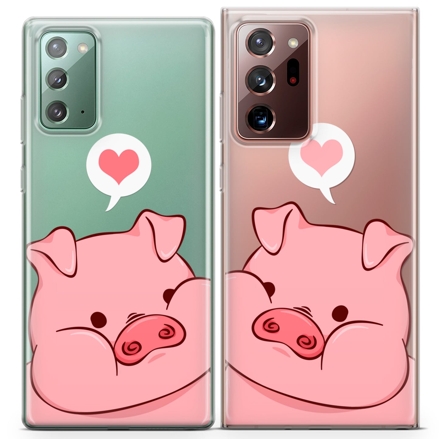 Cavka iPhone Couple Cases Chubby Piglets Cheeks