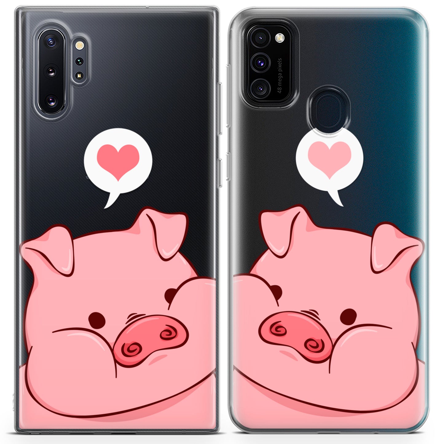 Cavka iPhone Couple Cases Chubby Piglets Cheeks