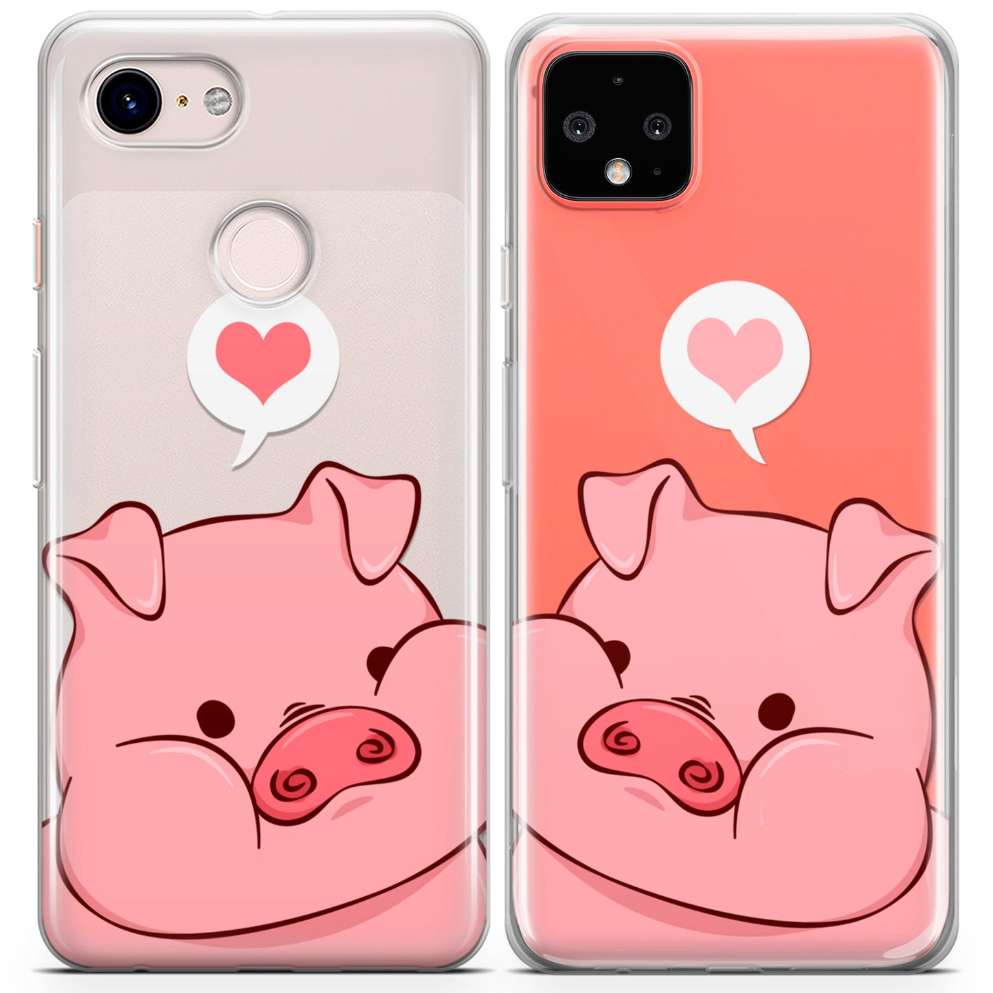 Cavka iPhone Couple Cases Chubby Piglets Cheeks