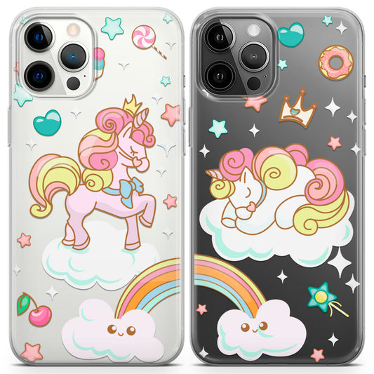 Cavka iPhone Couple Cases Cute Unicorns