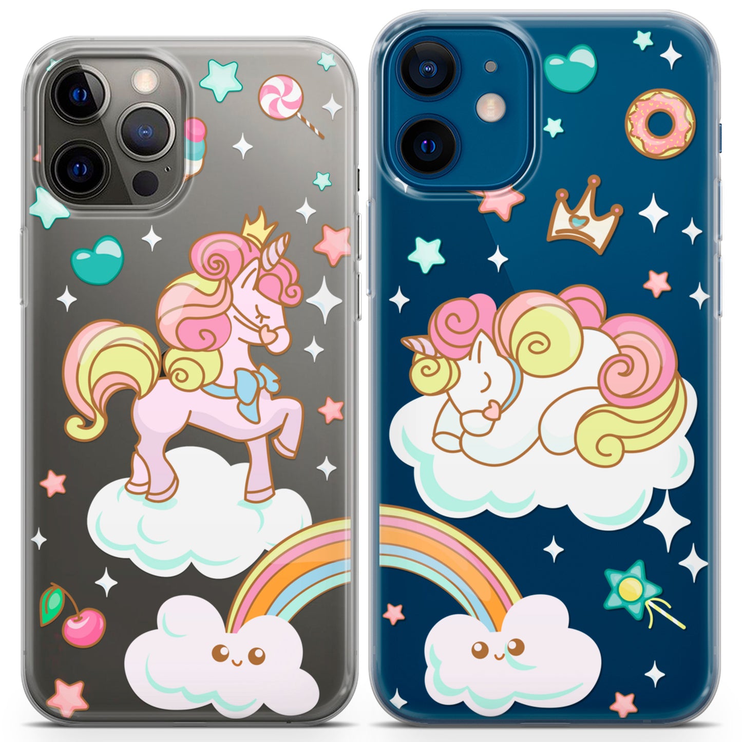 Cavka iPhone Couple Cases Cute Unicorns