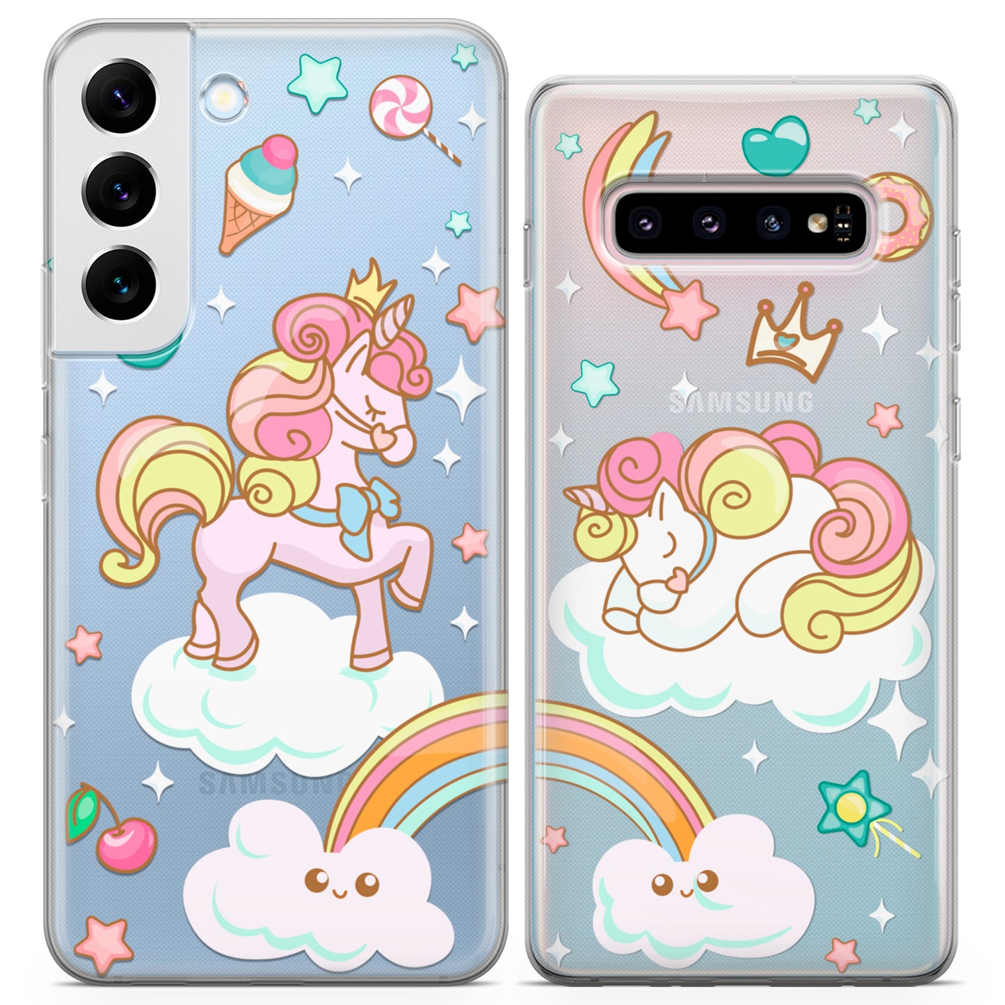 Cavka iPhone Couple Cases Cute Unicorns