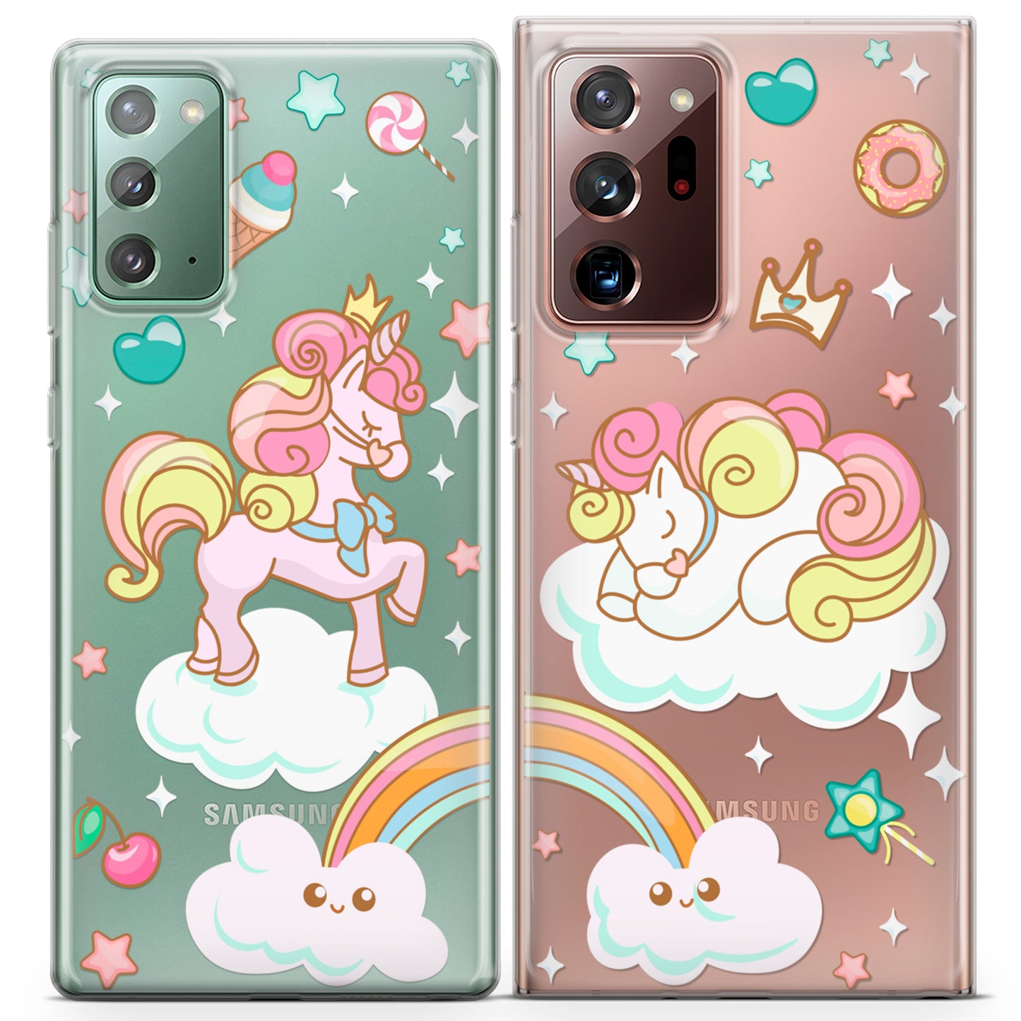 Cavka iPhone Couple Cases Cute Unicorns